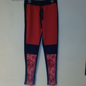Red banana sweat pants
